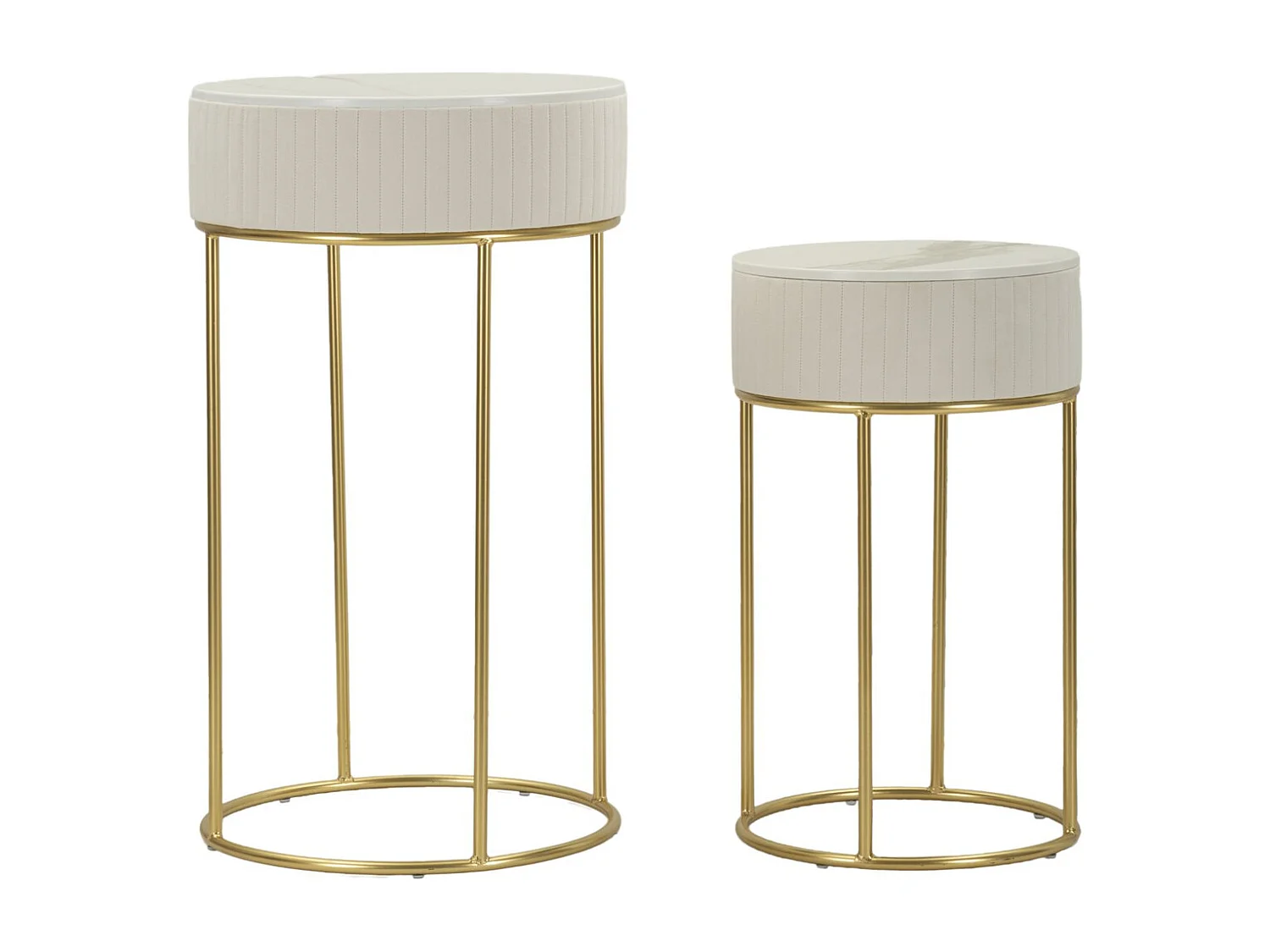 Set Tavolo e Sgabelli MF772, Beige, 50x50x90 cm, Epikasa