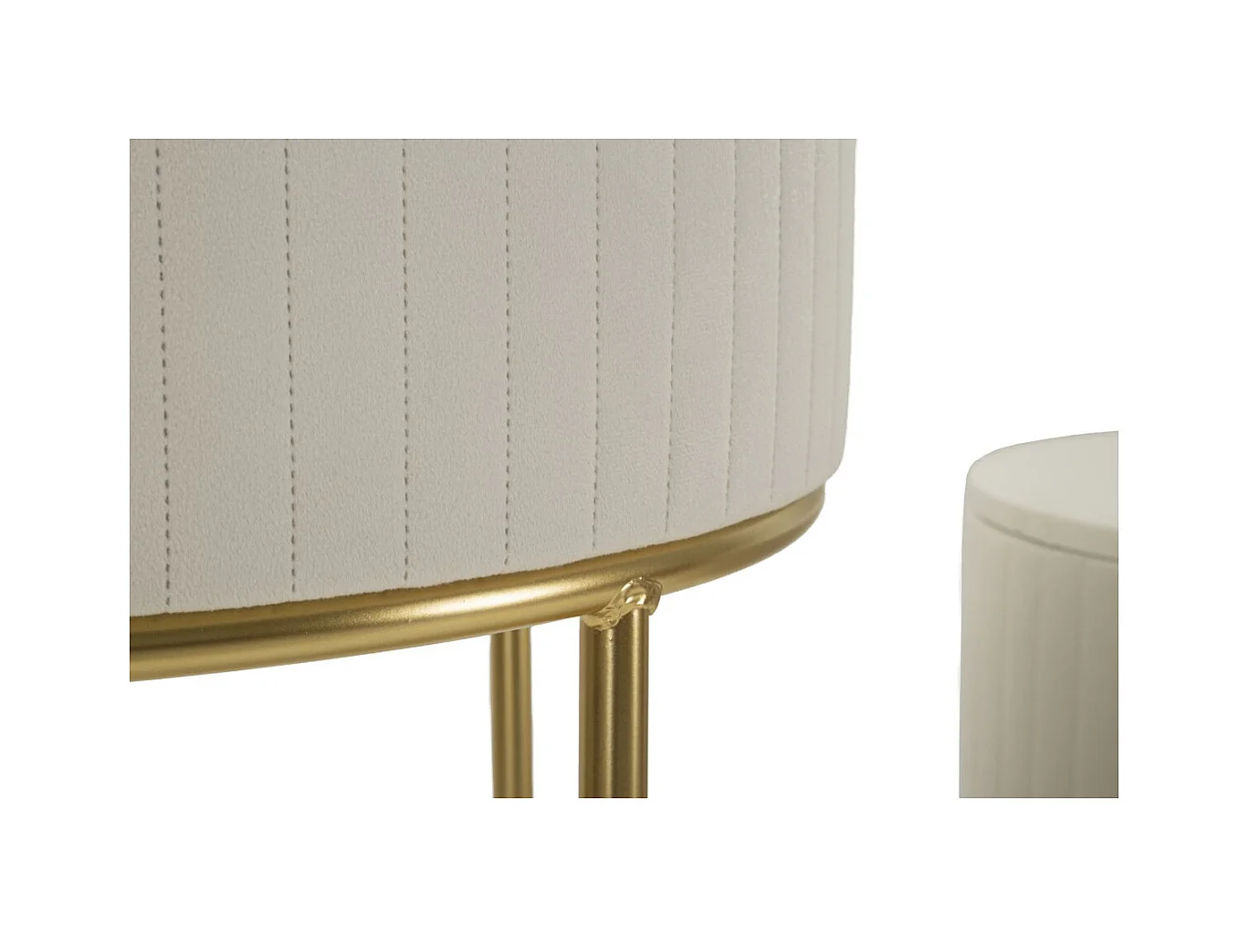 Set Tavolo e Sgabelli MF772, Beige, 50x50x90 cm, Epikasa