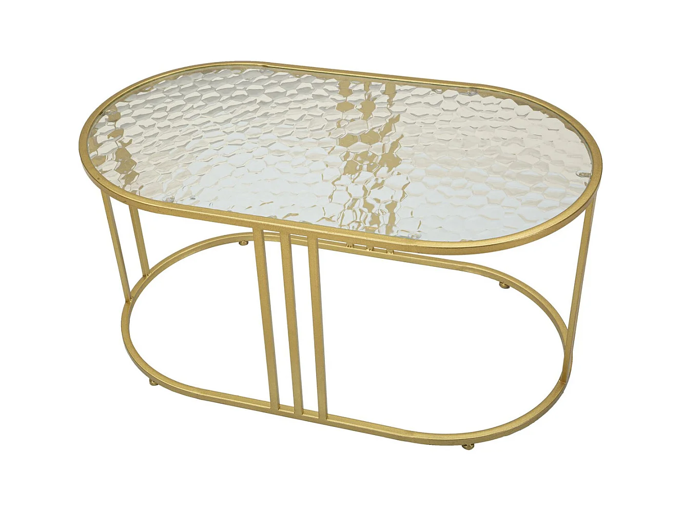 Table d'Appoint MF797, Or, 90x50x45 cm, Seven Design