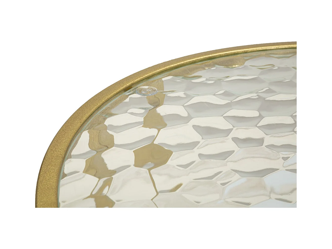 Table d'Appoint MF797, Or, 90x50x45 cm, Seven Design