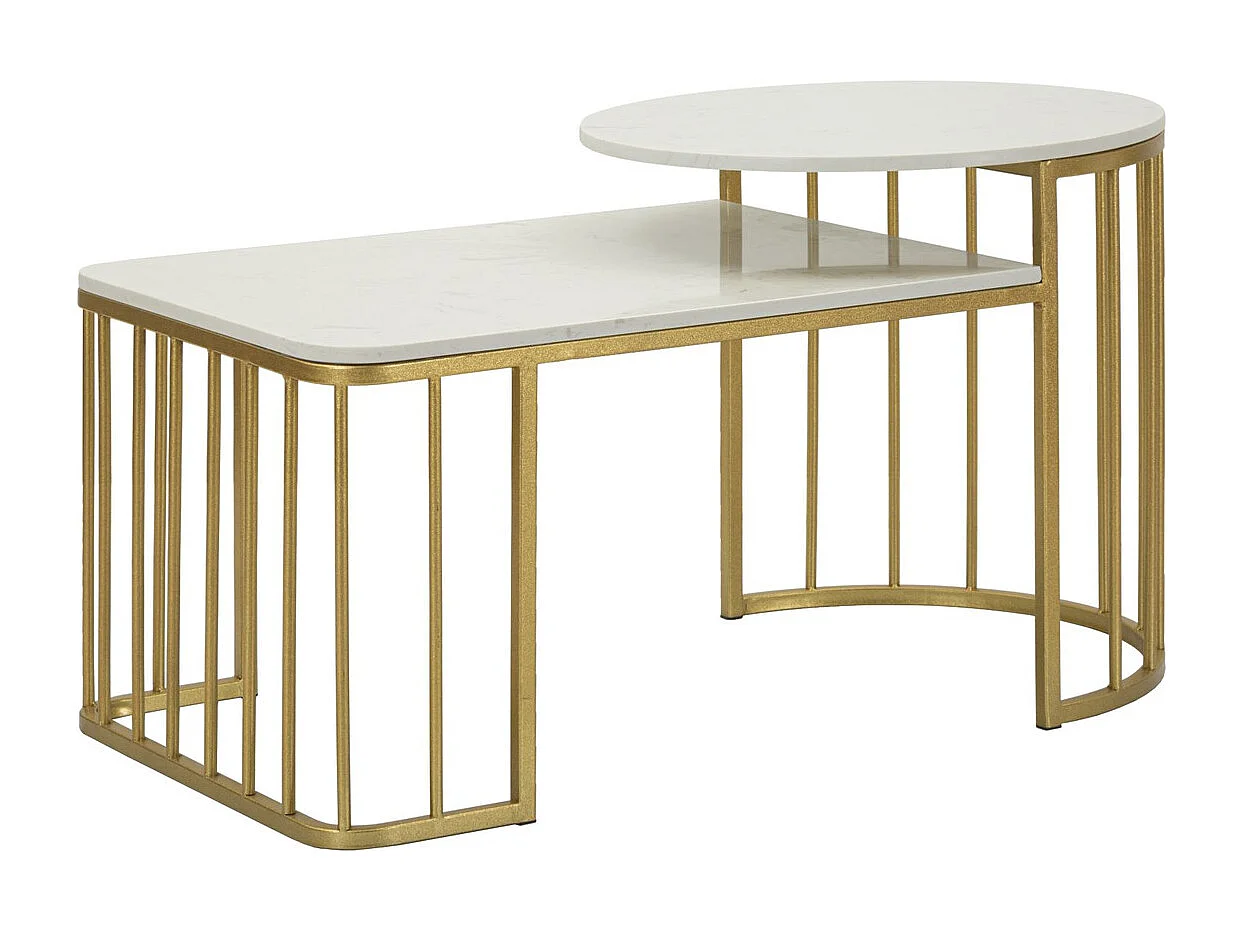 Tavolino MF792, Oro, 0x0x0 cm, Epikasa