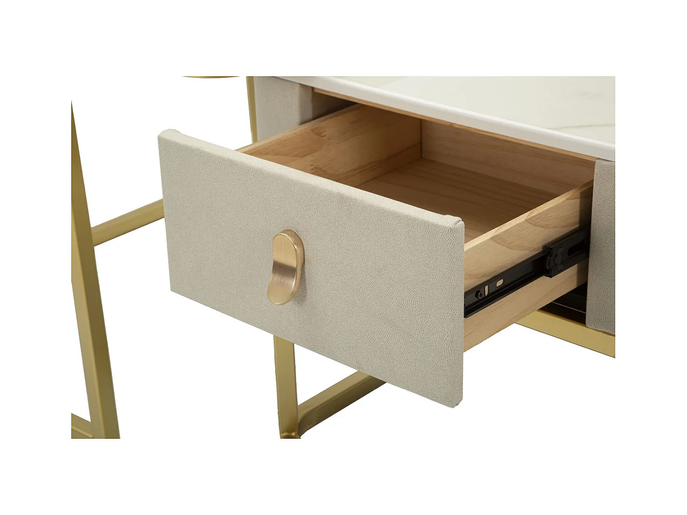 Table Basse MF794, Beige, 70x70x48 cm, Epikasa