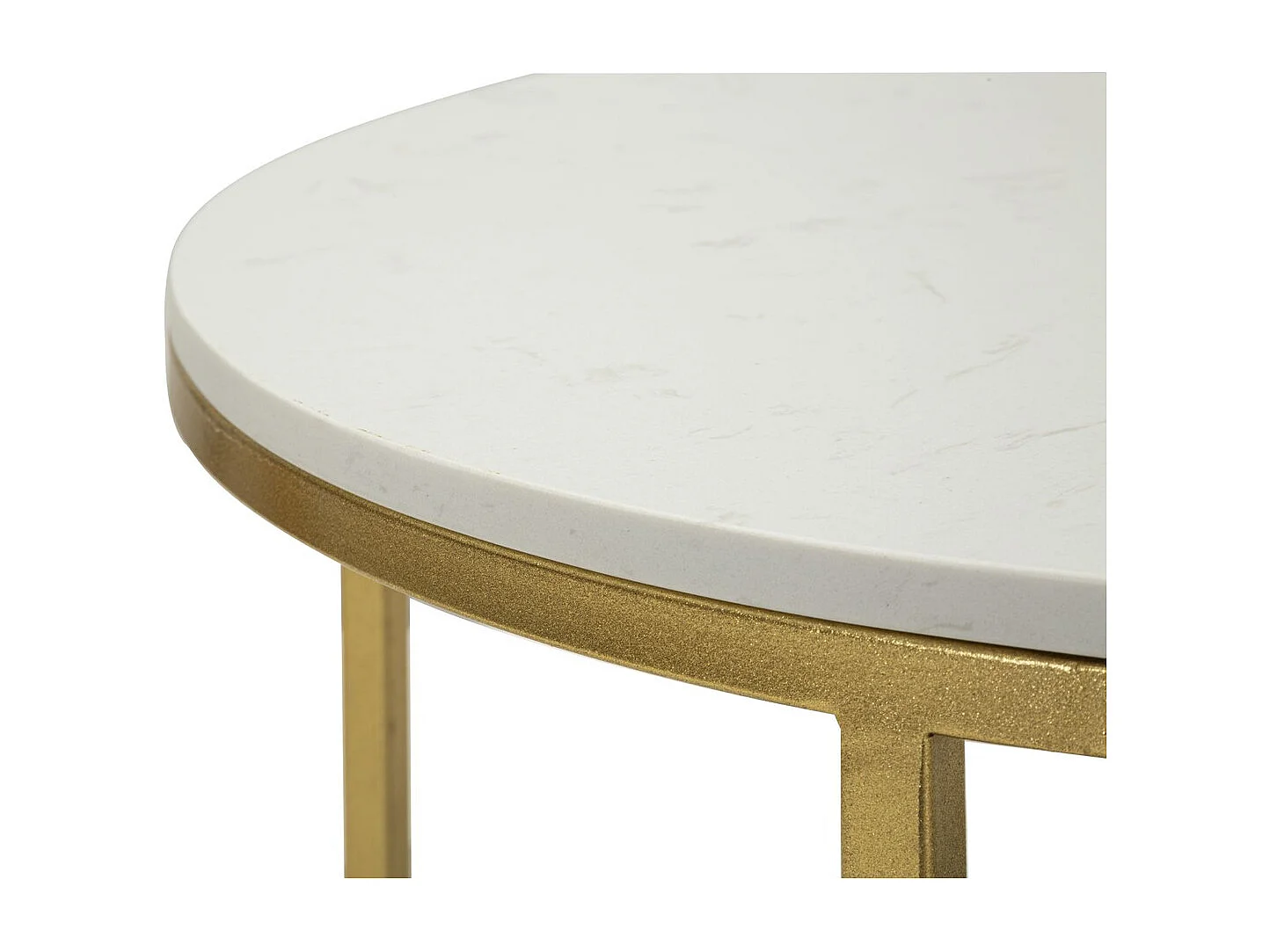 Table d'Appoint MF791, Or, 90x60x45 cm, Seven Design