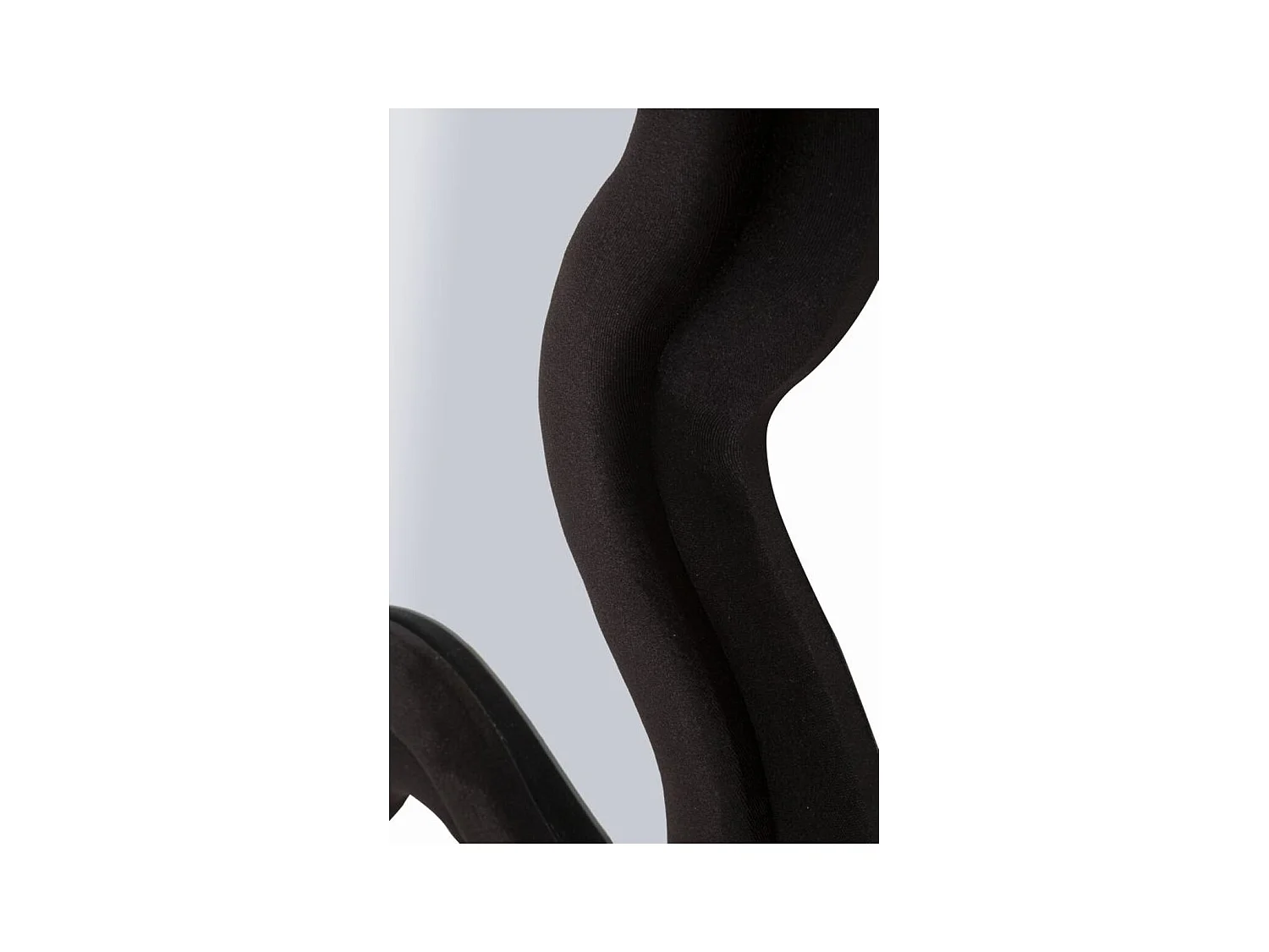 Specchio con Cornice Onda 5, Nero, 58x4x160 cm, Seven Design