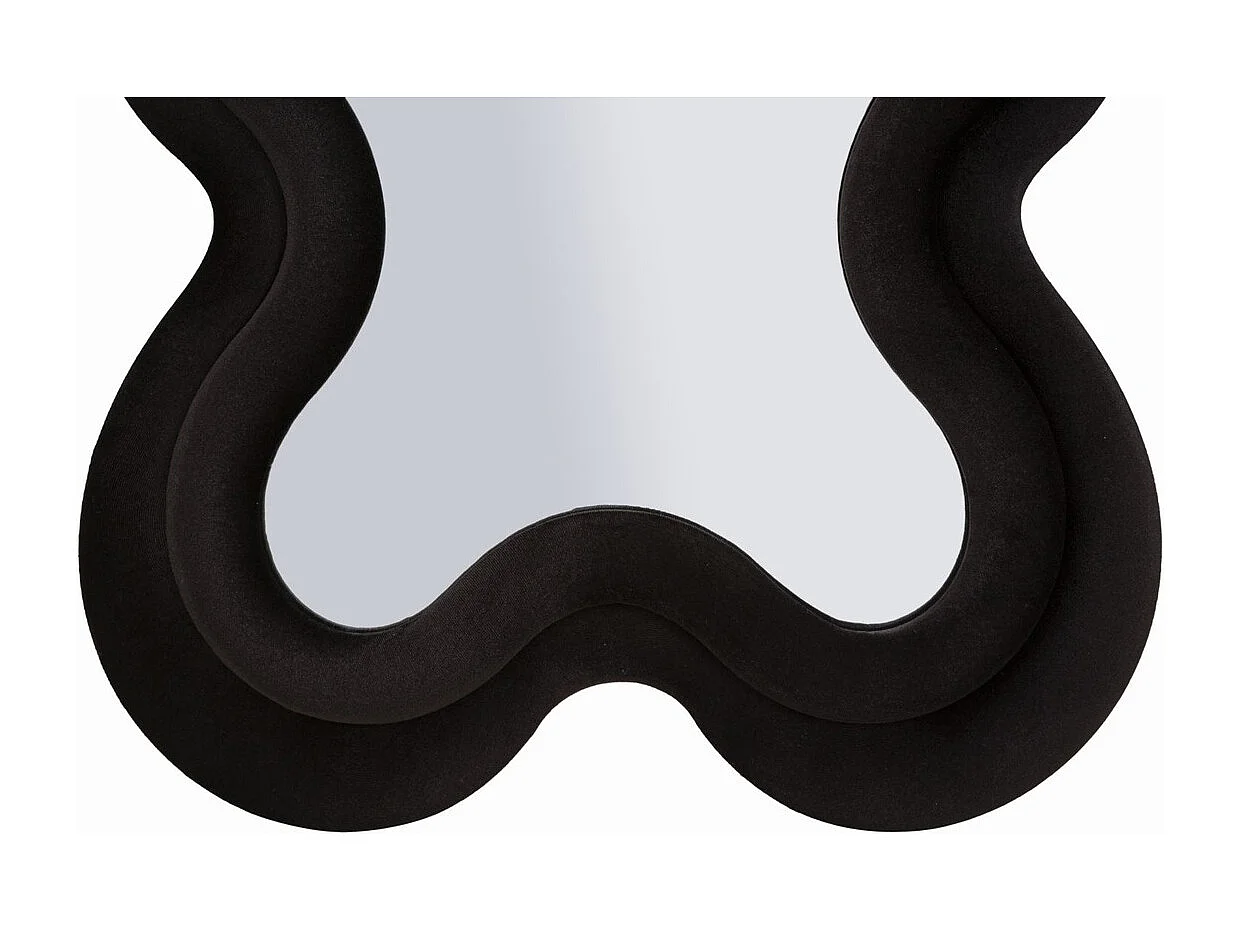 Miroir avec Cadre Vague 5, Noir, 58x4x160 cm, Epikasa