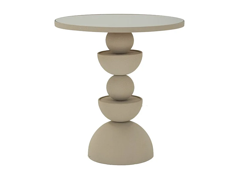 Stolik Kawowy MF798, Beżowy, 45x45x49,5 cm, Epikasa