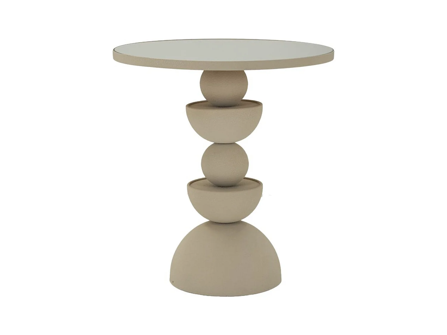 Table d'Appoint MF798, Beige, 45x45x49,5 cm, Seven Design
