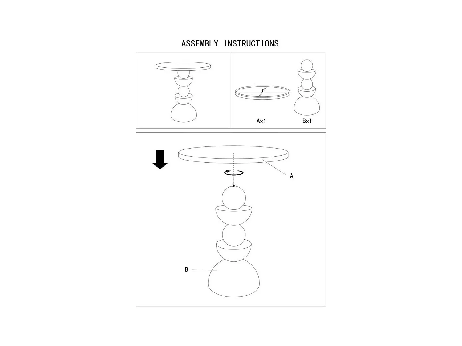Table d'Appoint MF798, Beige, 45x45x49,5 cm, Seven Design