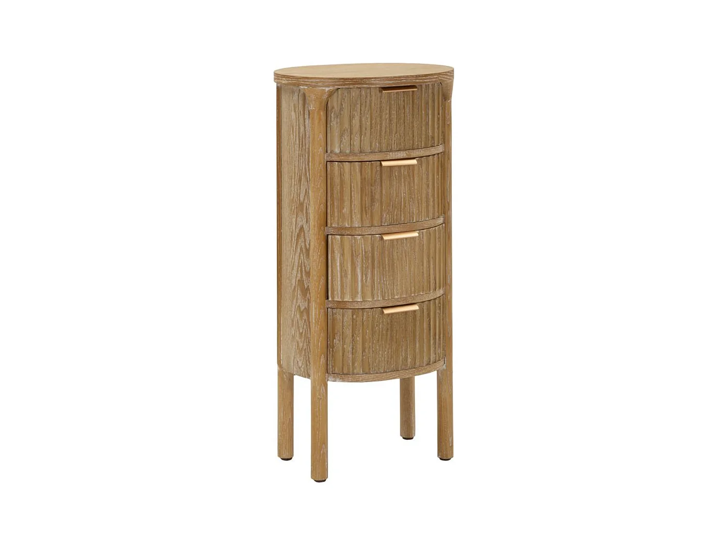 Commode à Tiroirs MF751, Marron, 38x33,5x82 cm, Seven Design