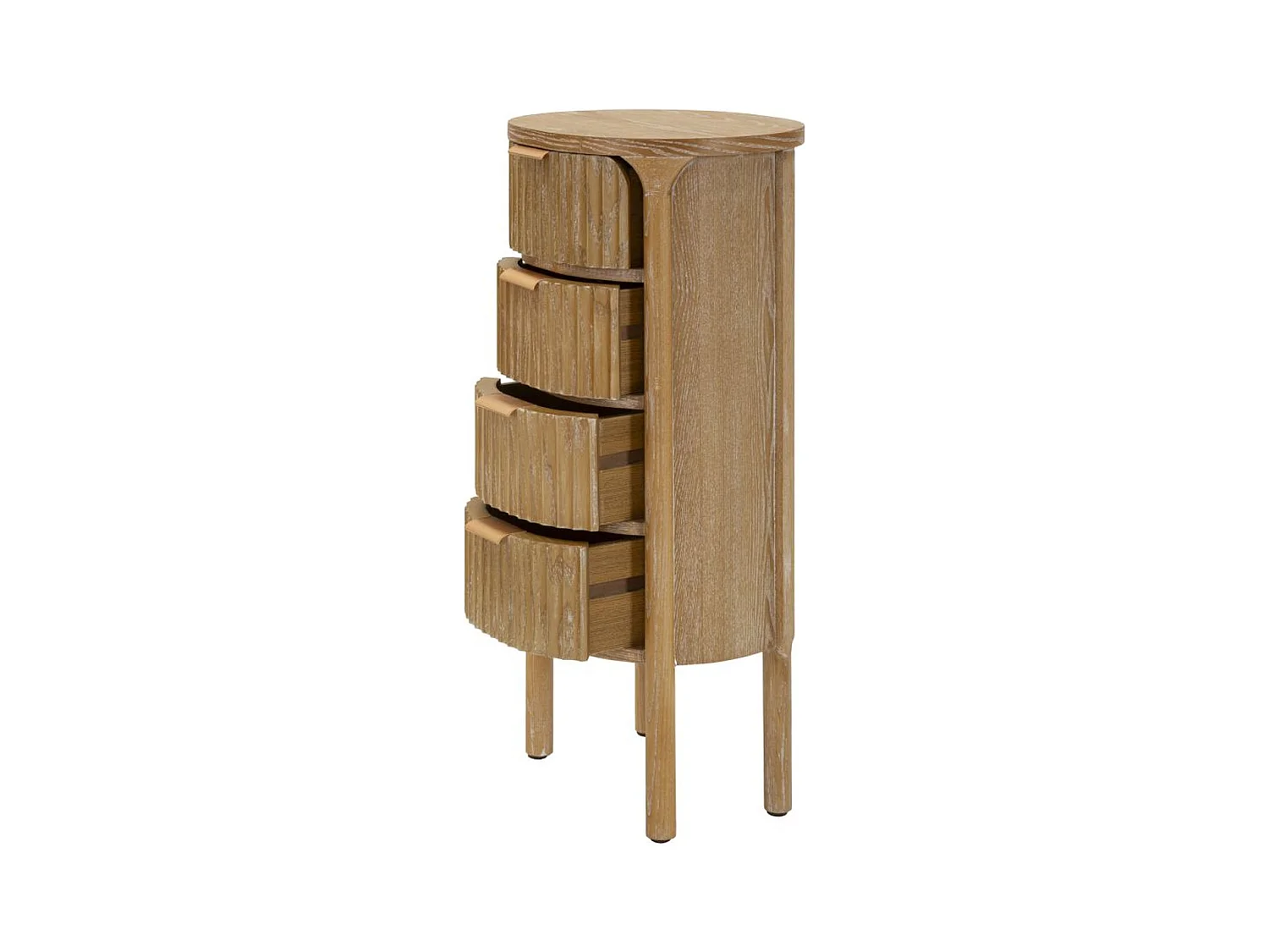 Commode à Tiroirs MF751, Marron, 38x33,5x82 cm, Seven Design