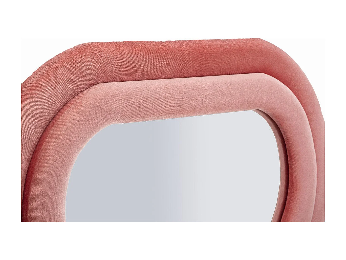 Specchio con Cornice Onda 2, Rosa, 60x6x160 cm, Epikasa