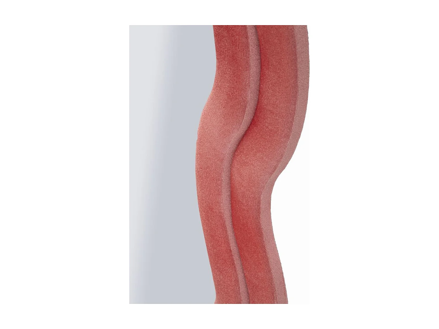 Specchio con Cornice Onda 2, Rosa, 60x6x160 cm, Epikasa