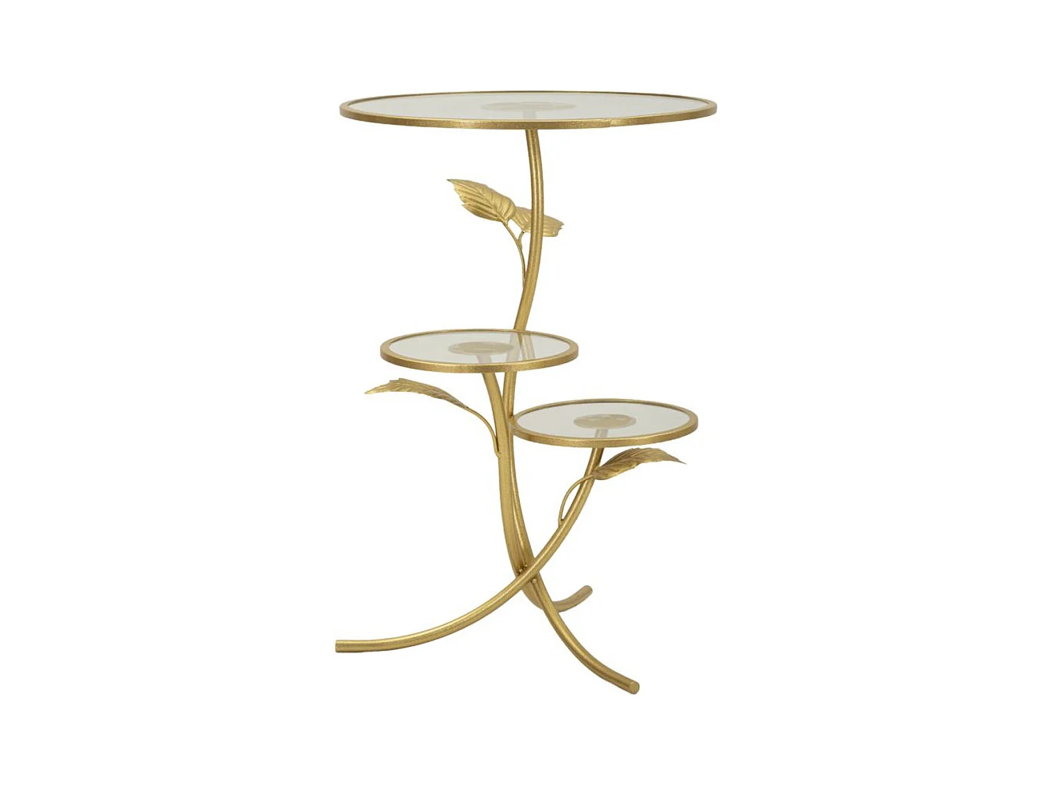 Table d'Appoint MF802, Or, 54x54x69,5 cm, Seven Design