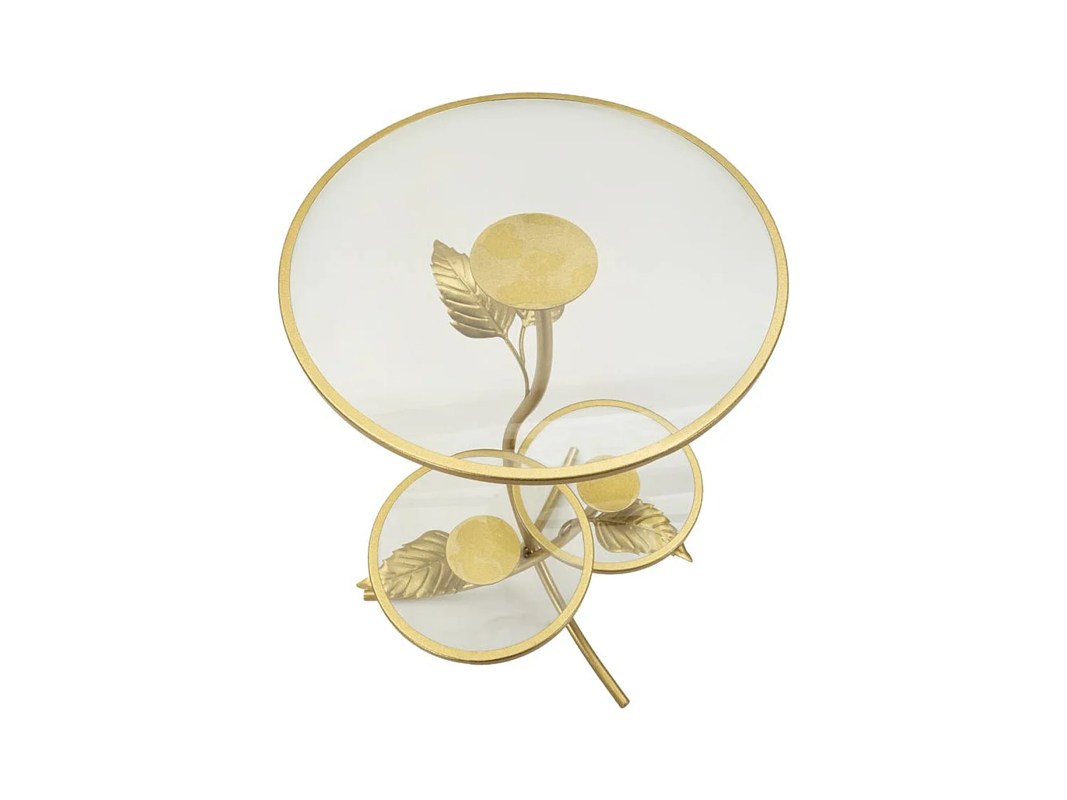 Table d'Appoint MF802, Or, 54x54x69,5 cm, Seven Design