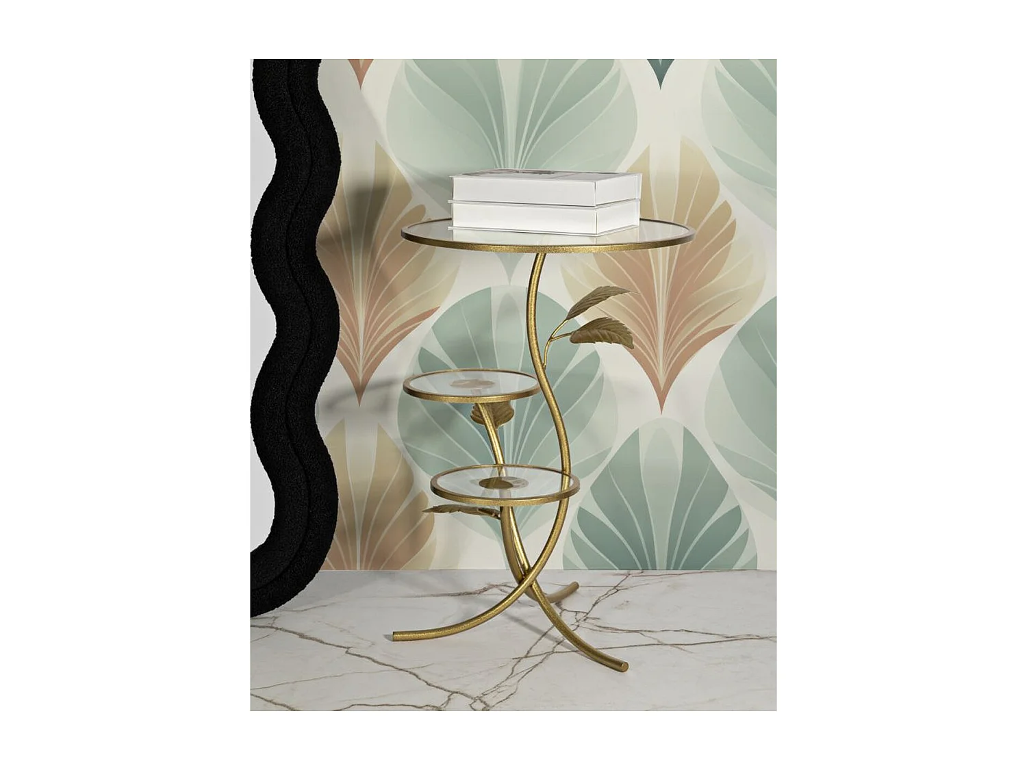 Table d'Appoint MF802, Or, 54x54x69,5 cm, Seven Design