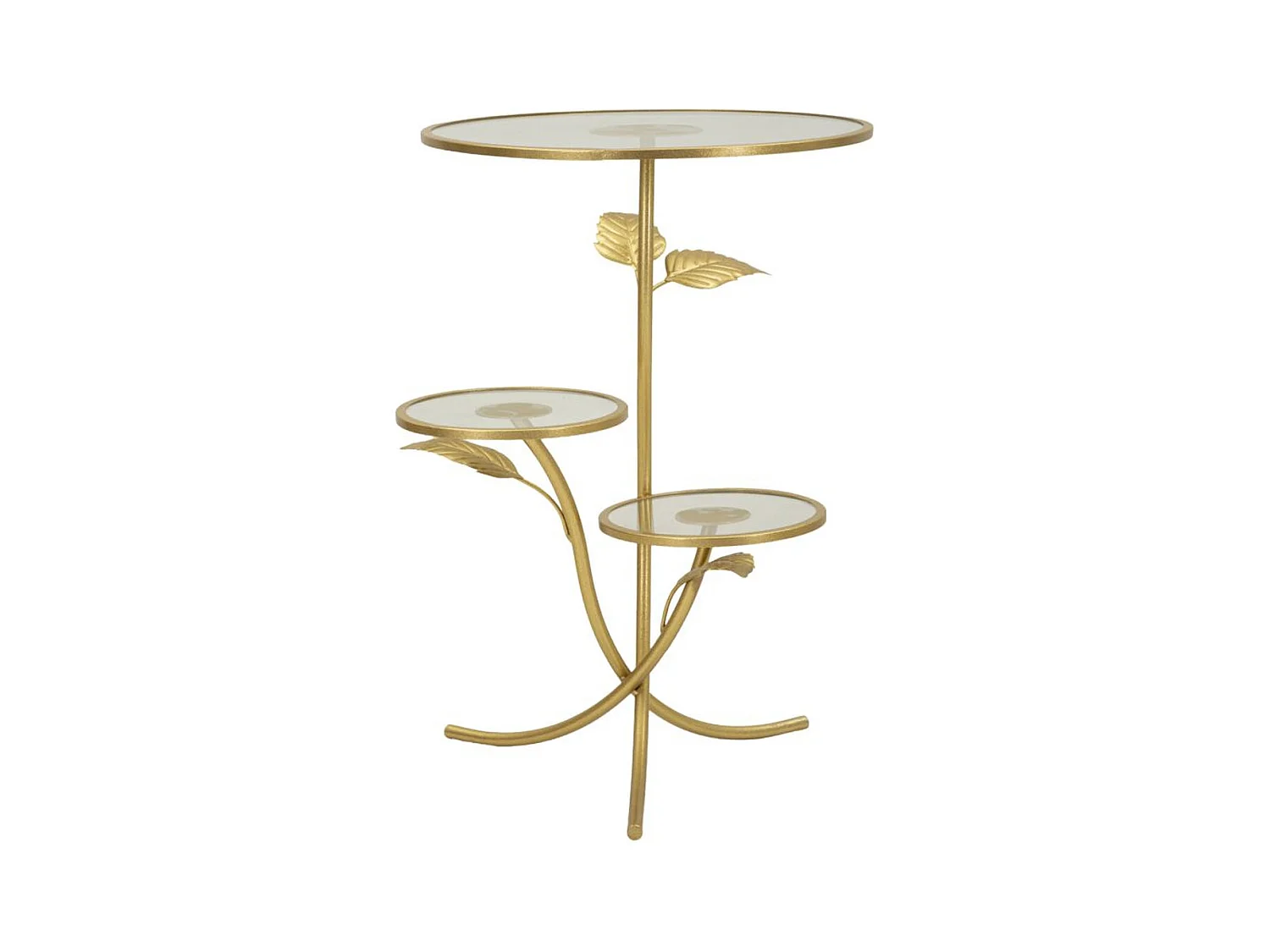 Table d'Appoint MF802, Or, 54x54x69,5 cm, Epikasa
