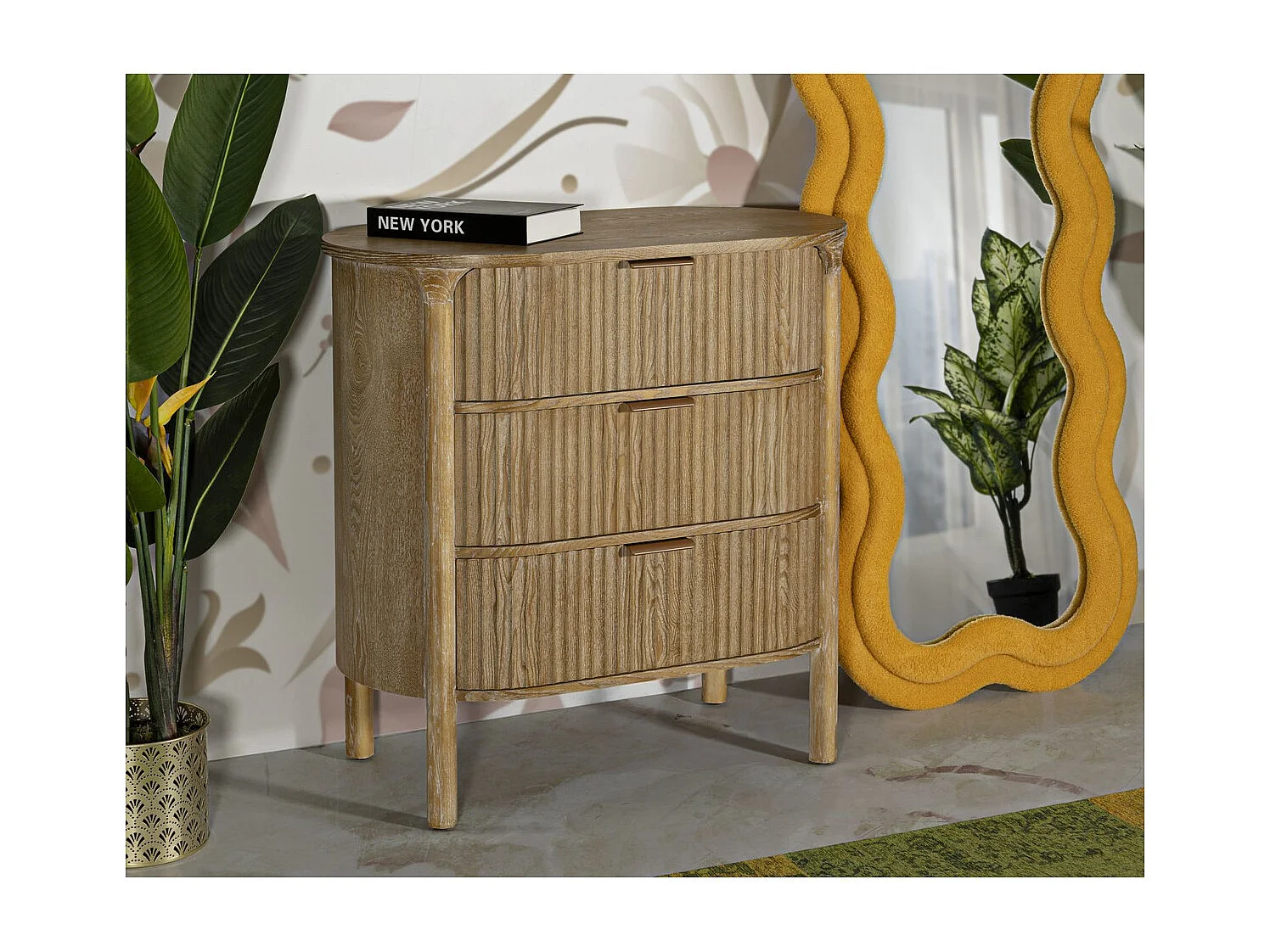 Cómoda MF753, Marrón, 80,5x47x82 cm, Epikasa