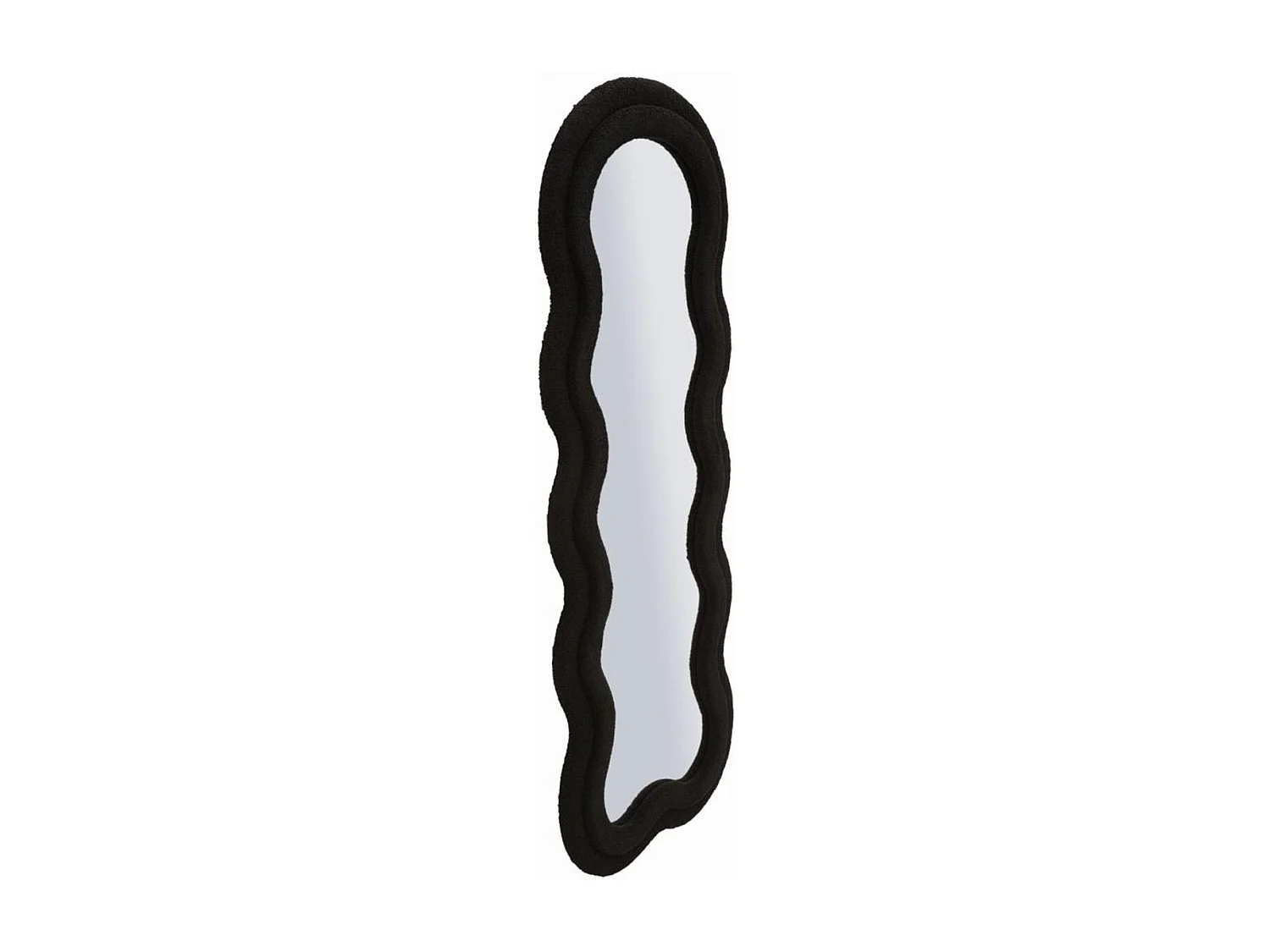 Lustro w Ramie Fala 3, Czarny, 60x4x160 cm, Epikasa