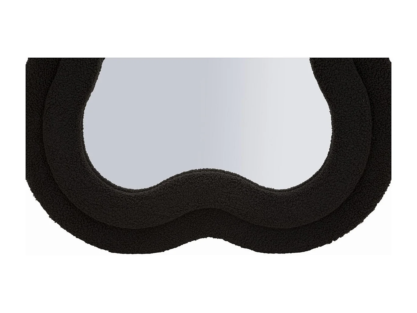 Lustro w Ramie Fala 3, Czarny, 60x4x160 cm, Epikasa