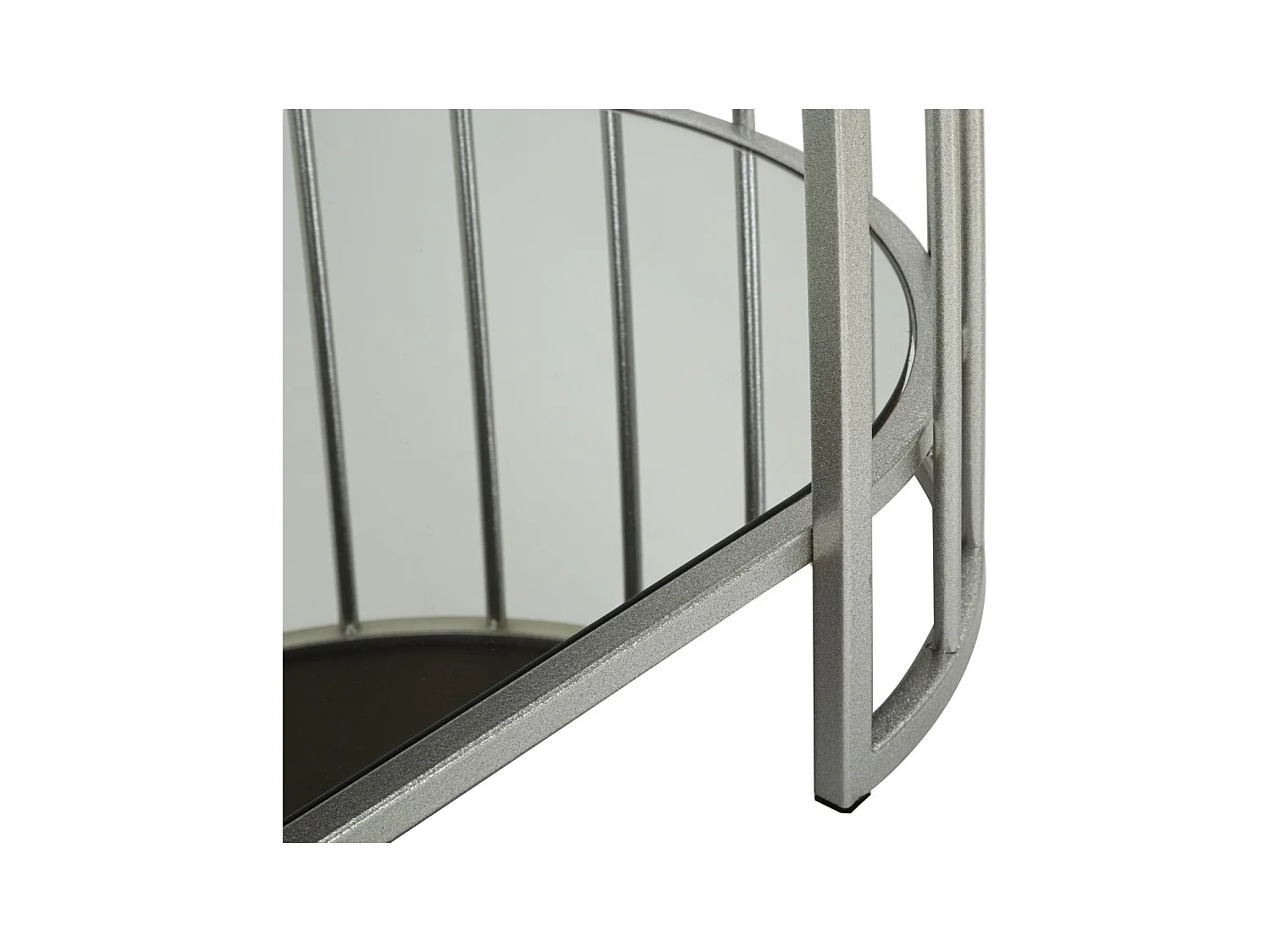 Table d'Appoint MF793, Argent, 90x50x45 cm, Seven Design