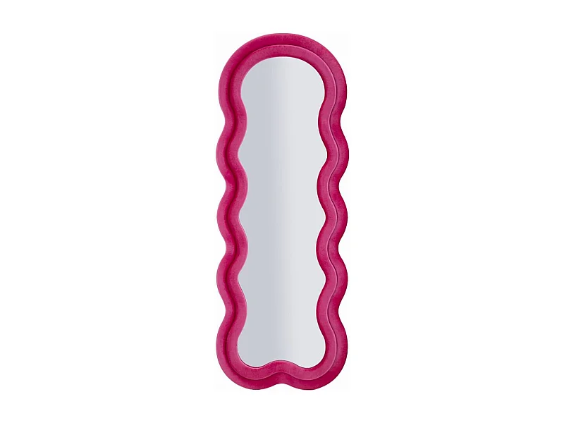 Specchio con Cornice Onda, Rosa, 60x4x160 cm, Epikasa