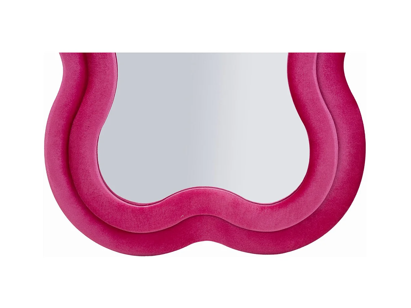 Specchio con Cornice Onda, Rosa, 60x4x160 cm, Epikasa