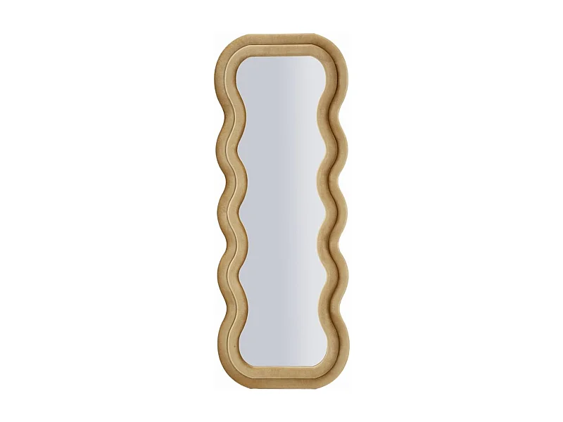 Specchio con Cornice Onda 1, Oro, 60x6x160 cm, Epikasa