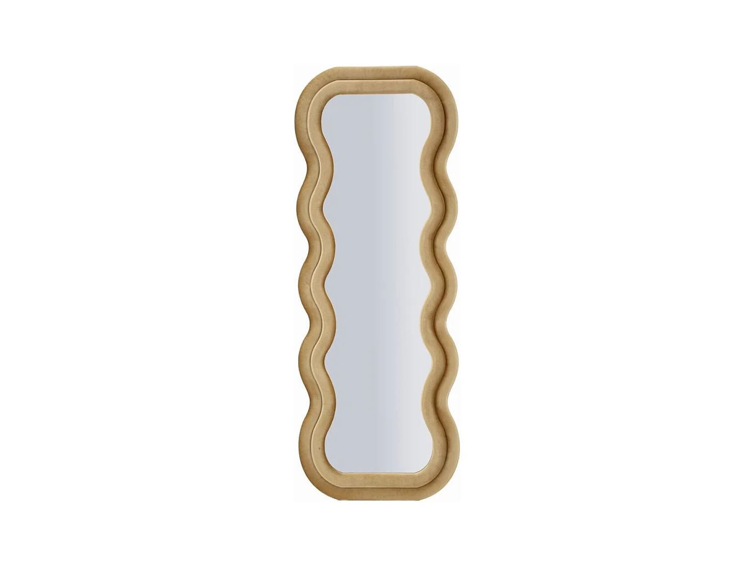 Specchio con Cornice Onda 1, Oro, 60x6x160 cm, Epikasa