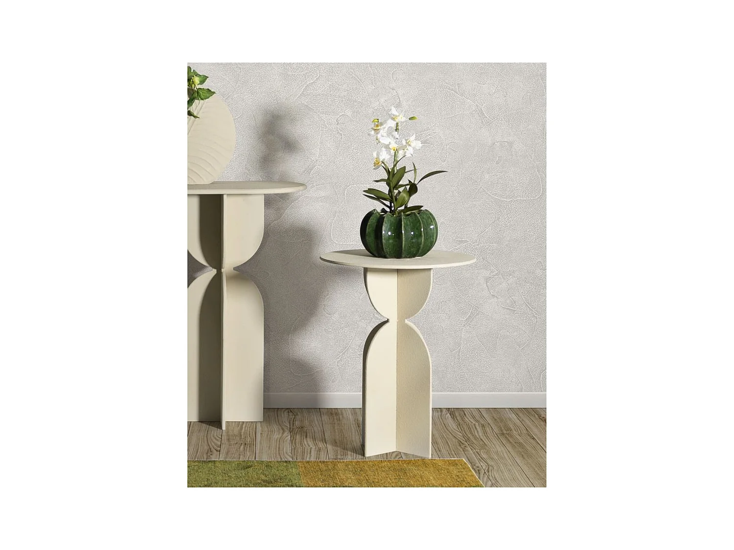 Table d'Appoint MF800, Beige, 45x45x58 cm, Seven Design