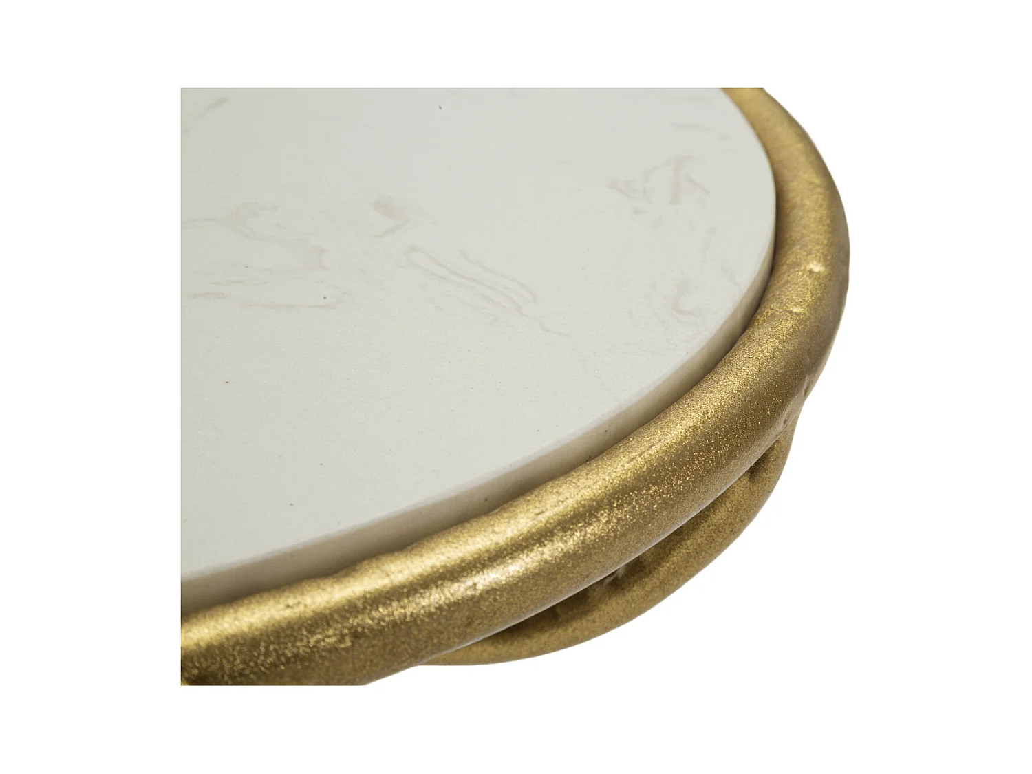 Table d'Appoint MF801, Or, 38x38x60 cm, Seven Design