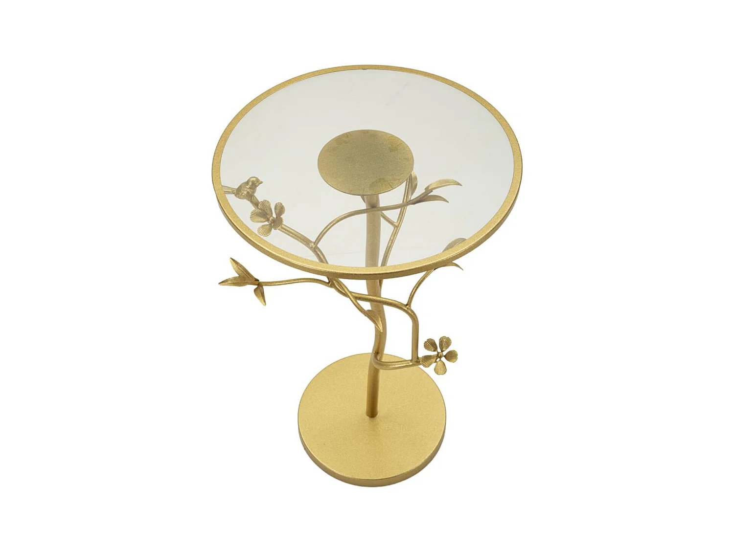 Table d'Appoint MF804, Or, 38x38x60 cm, Seven Design