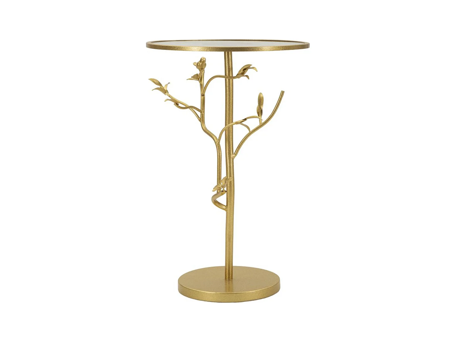 Table d'Appoint MF804, Or, 38x38x60 cm, Seven Design