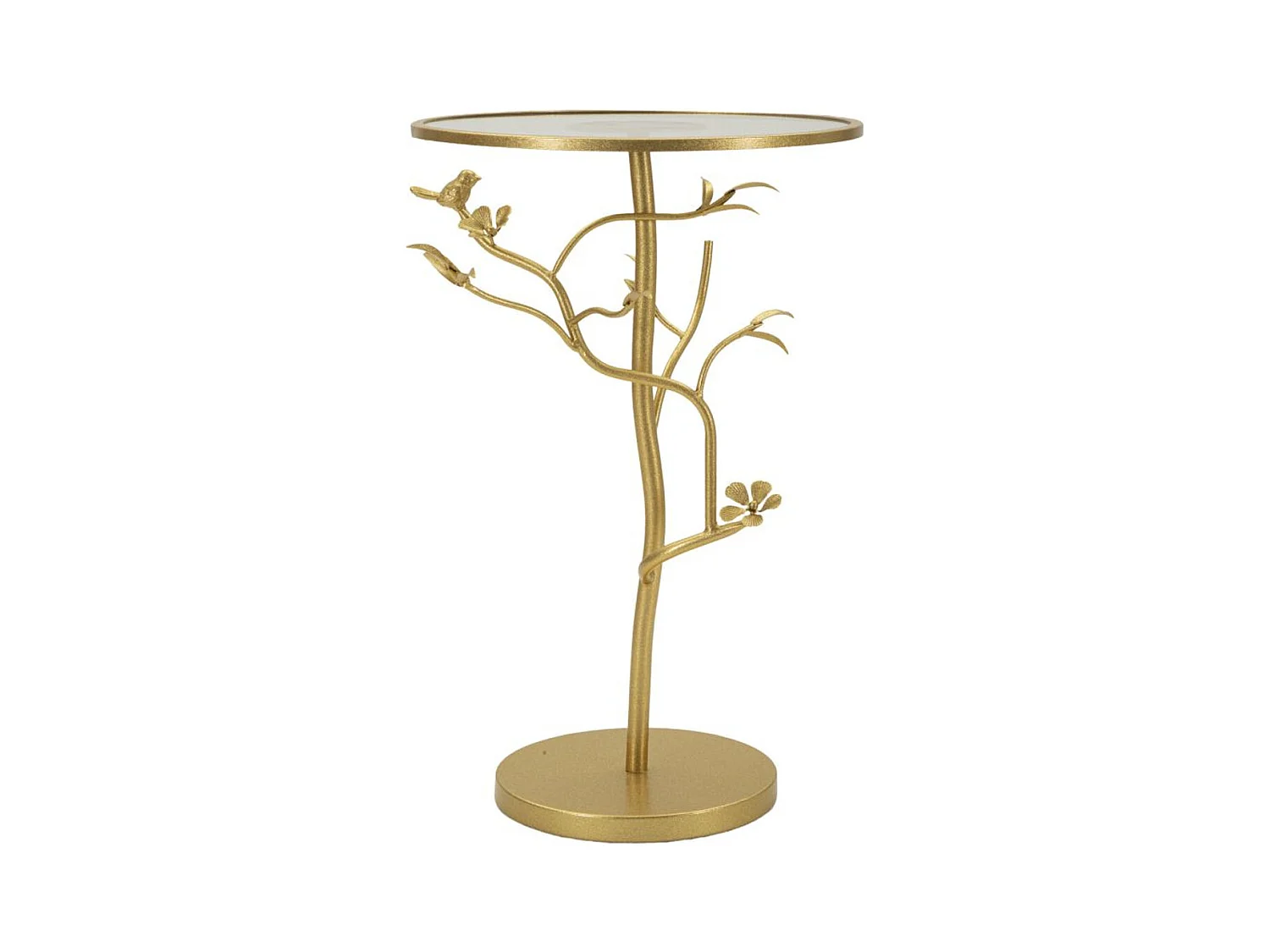Table d'Appoint MF804, Or, 38x38x60 cm, Epikasa