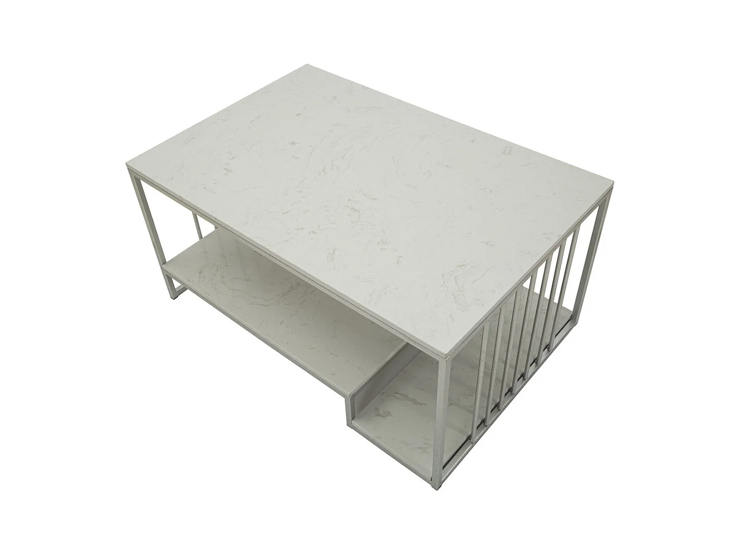 Table d'Appoint MF790, Argent, 90x45x60 cm, Seven Design