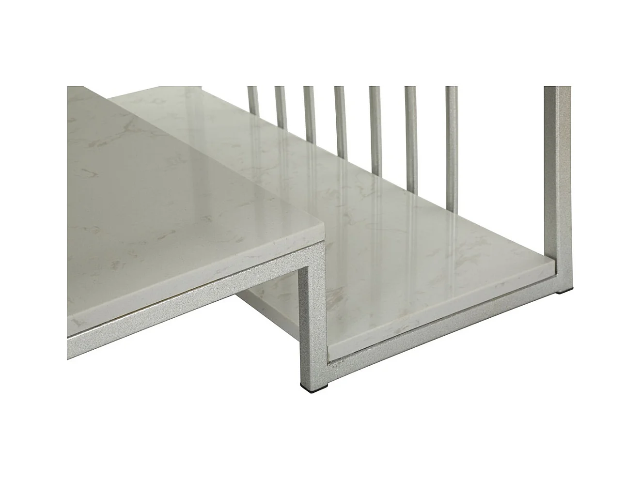 Table d'Appoint MF790, Argent, 90x45x60 cm, Seven Design