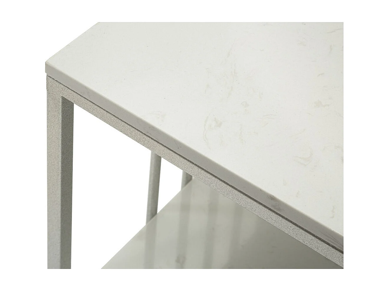 Table d'Appoint MF790, Argent, 90x45x60 cm, Seven Design