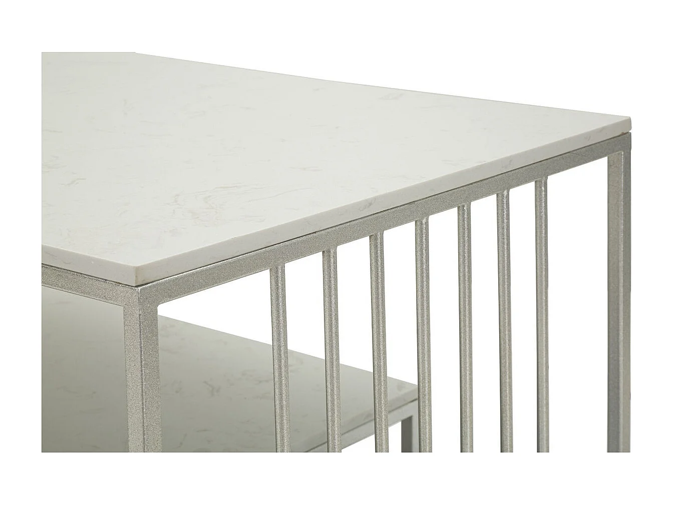 Table d'Appoint MF790, Argent, 90x45x60 cm, Seven Design