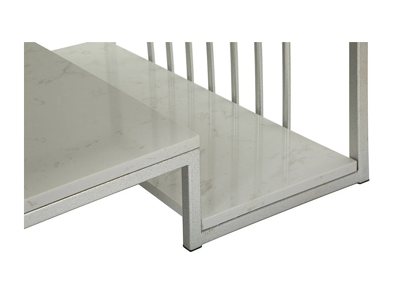 Stolik Kawowy MF790, Srebrny, 90x45x60 cm, Seven Design