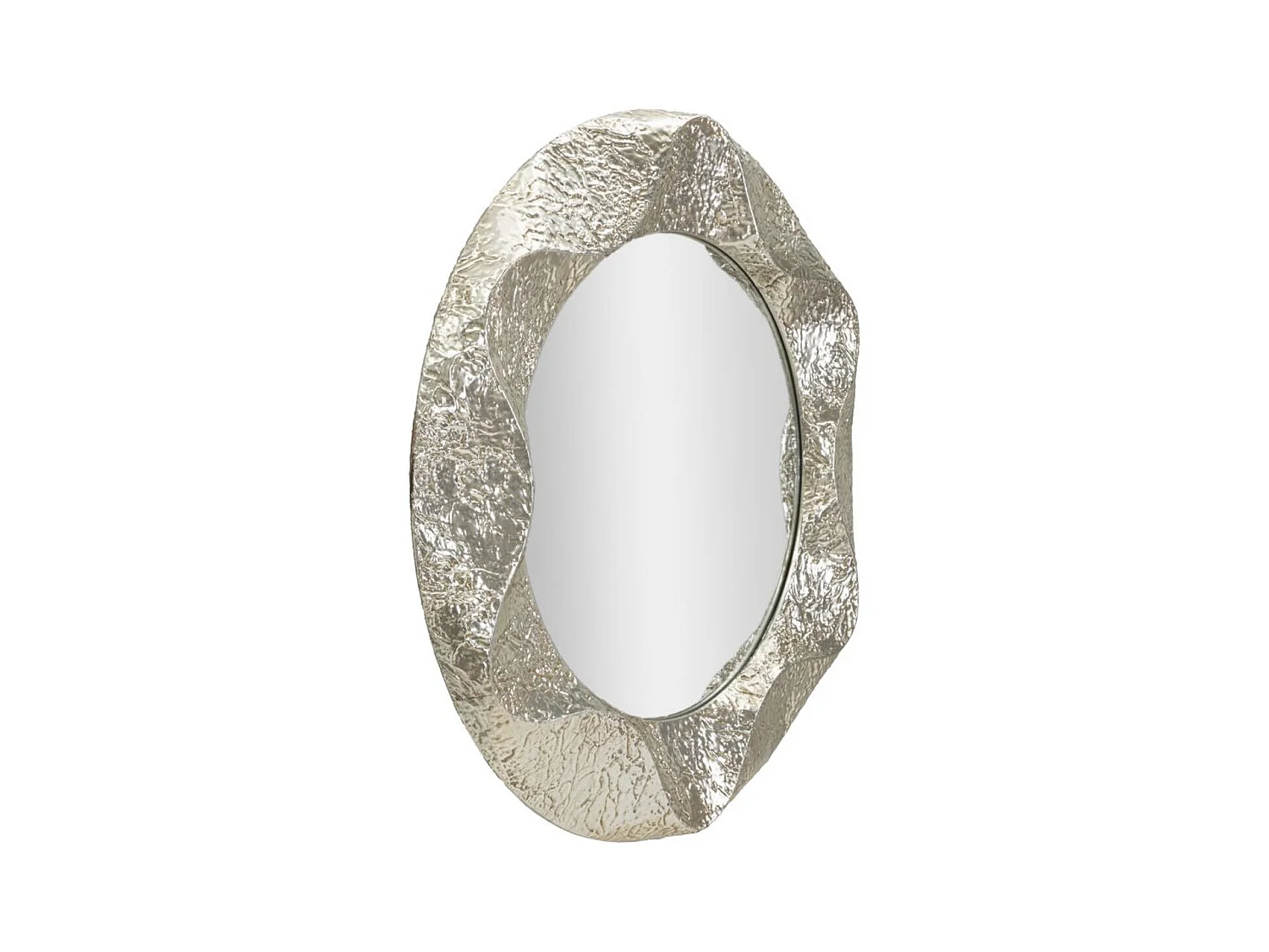 Specchio con Cornice MF779, Argento, 104x7x104 cm, Epikasa