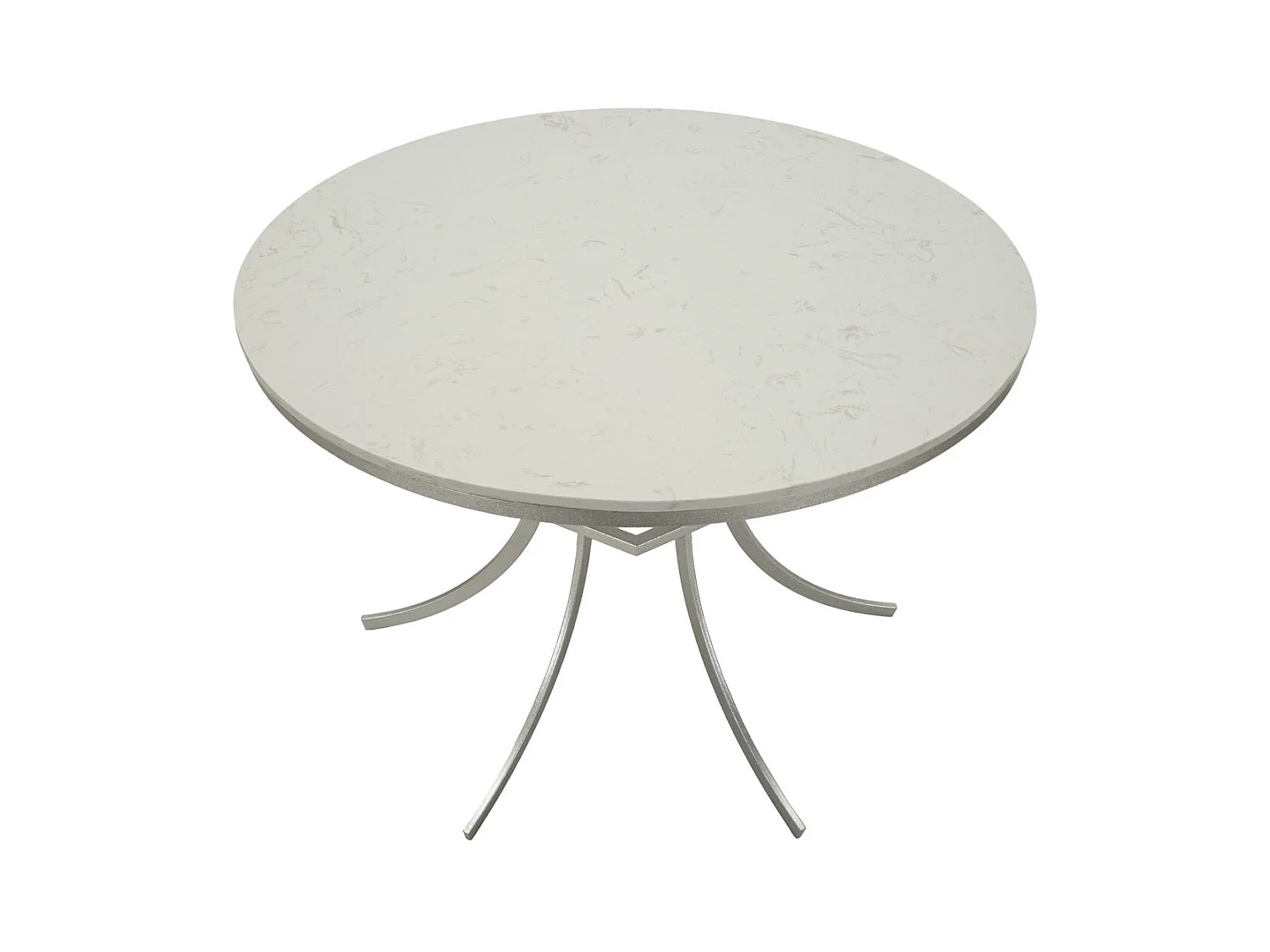 Table d'Appoint MF806, Argent, 100x100x76,5 cm, Seven Design