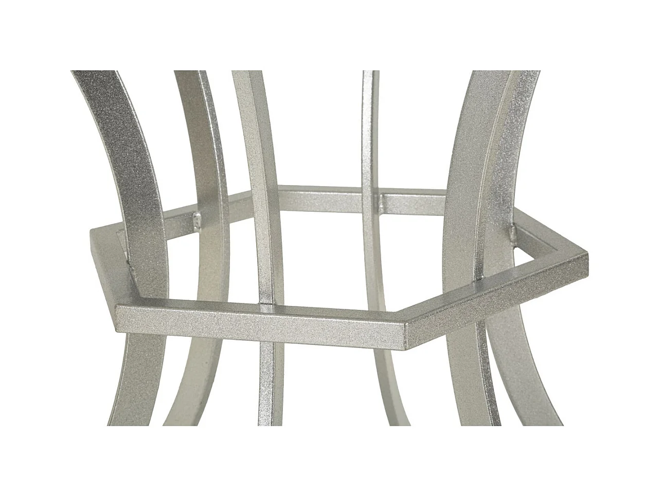 Table d'Appoint MF806, Argent, 100x100x76,5 cm, Seven Design