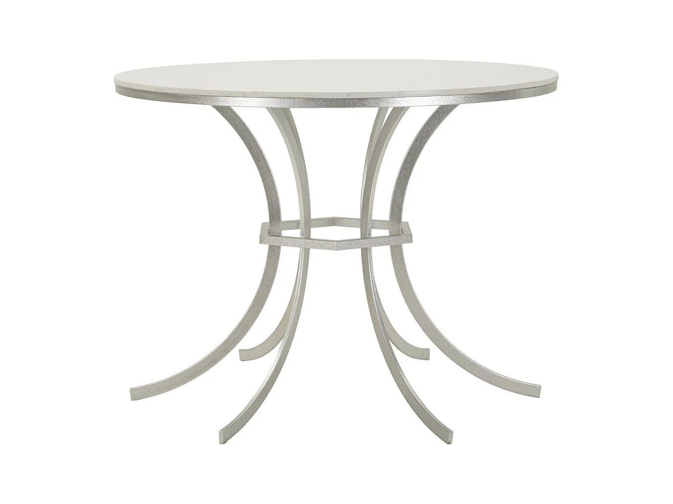 Table d'Appoint MF806, Argent, 100x100x76,5 cm, Epikasa