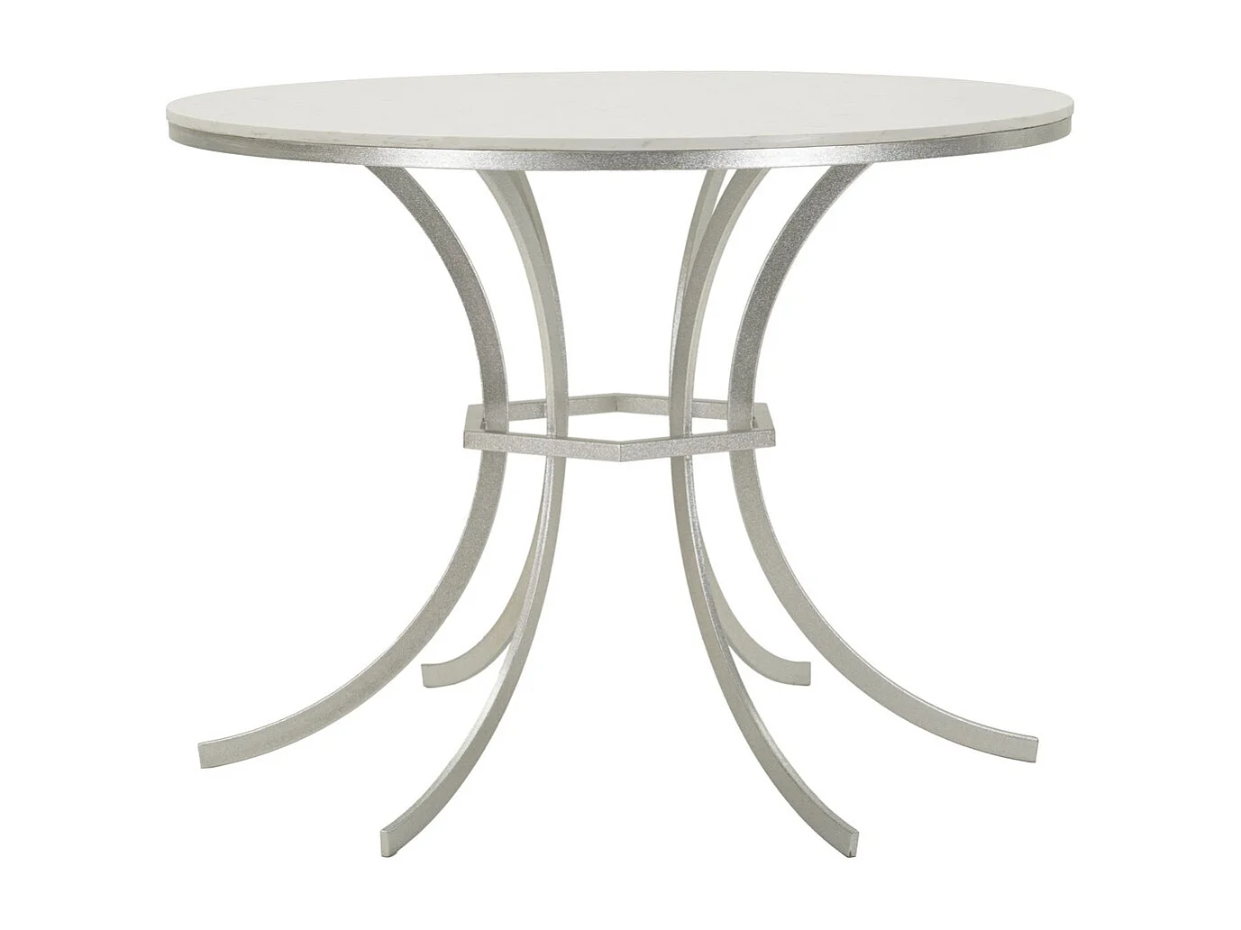 Mesa de Centro MF806, Plata, 100x100x76,5 cm, Seven Design