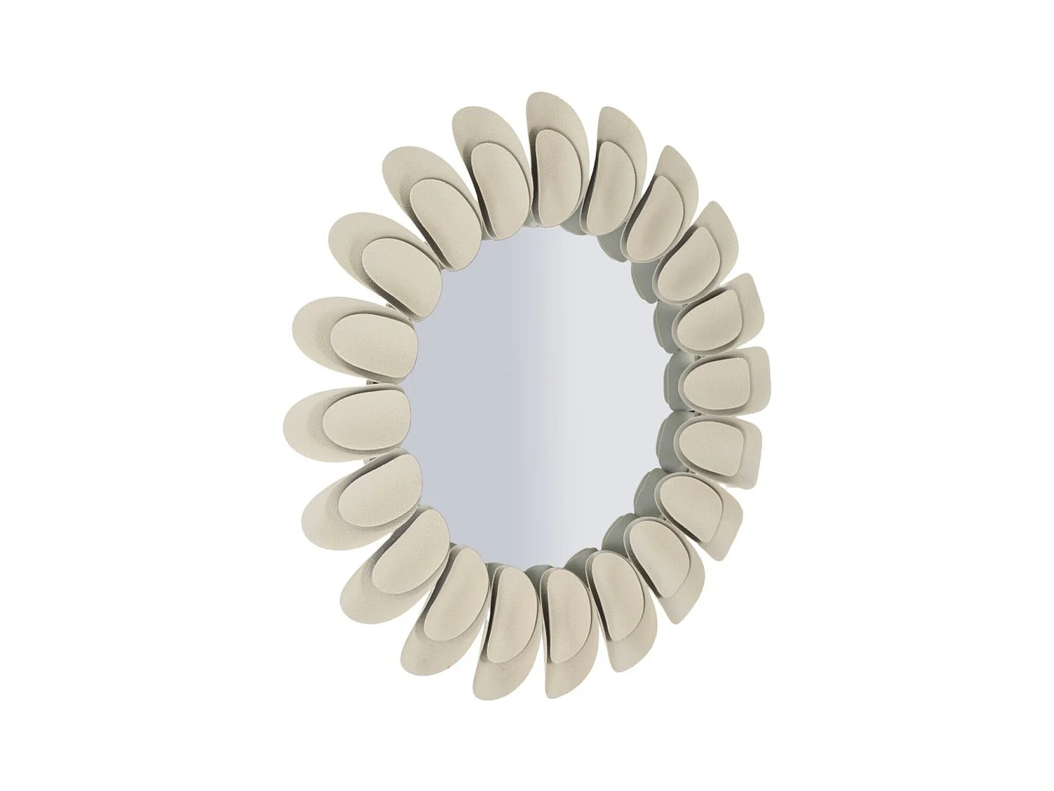 Miroir avec Cadre MF781, Beige, 85x85x6 cm, Seven Design