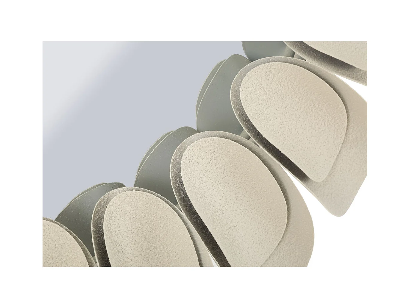 Miroir avec Cadre MF781, Beige, 85x85x6 cm, Seven Design