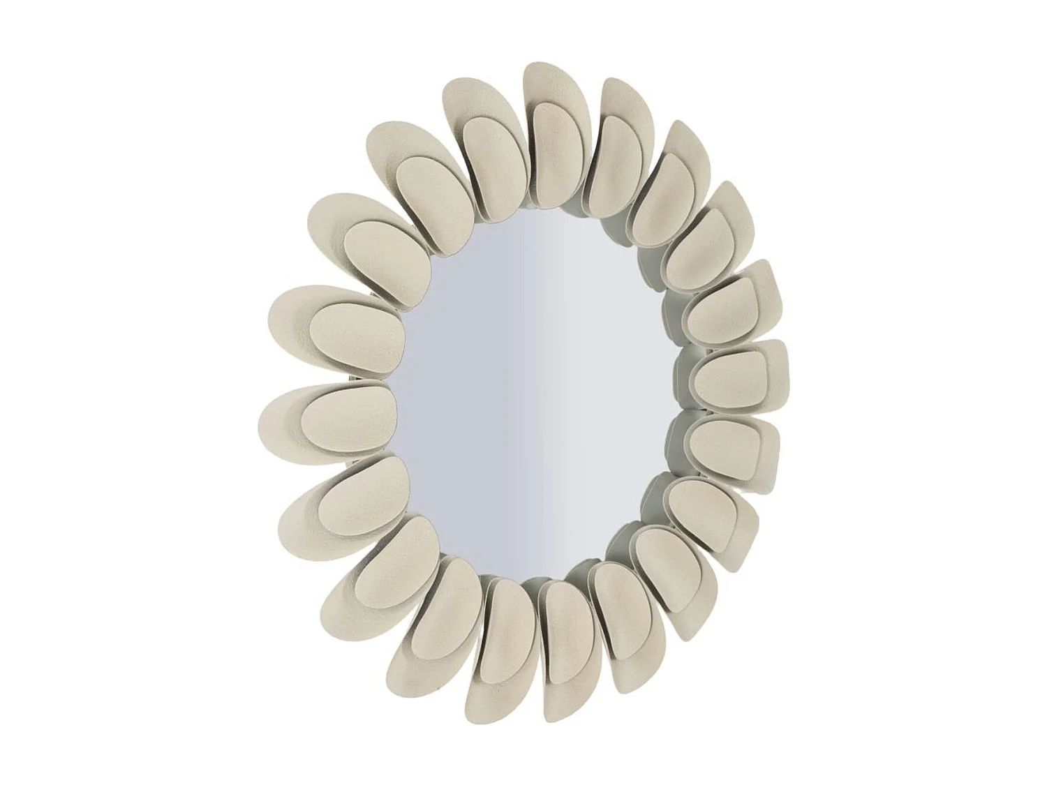 Lustro w Ramie MF781, Beżowy, 85x85x6 cm, Seven Design