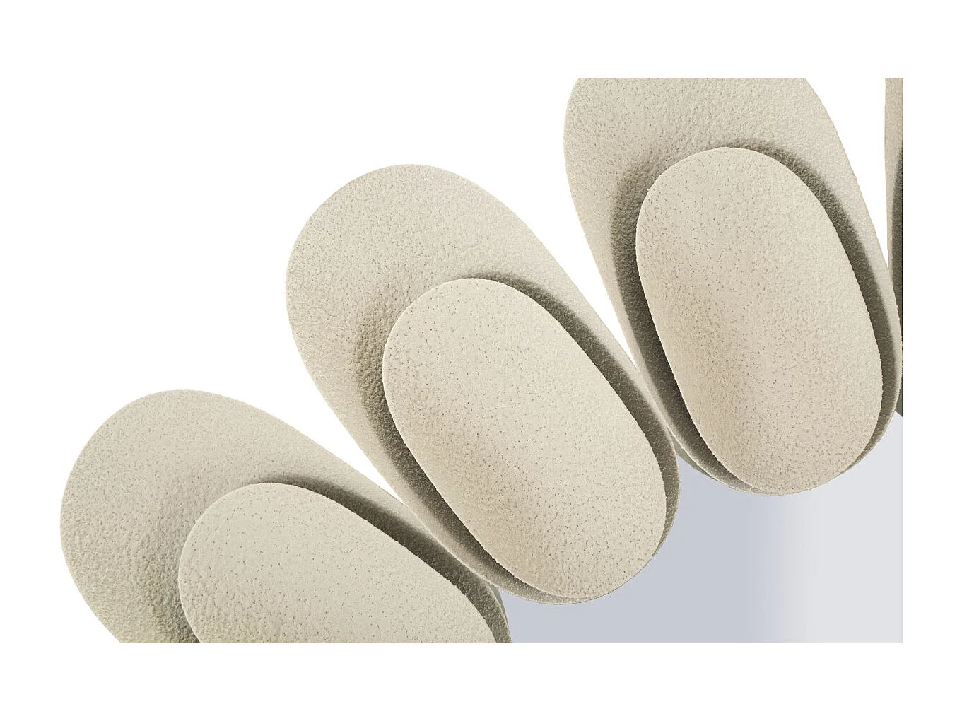 Lustro w Ramie MF781, Beżowy, 85x85x6 cm, Seven Design