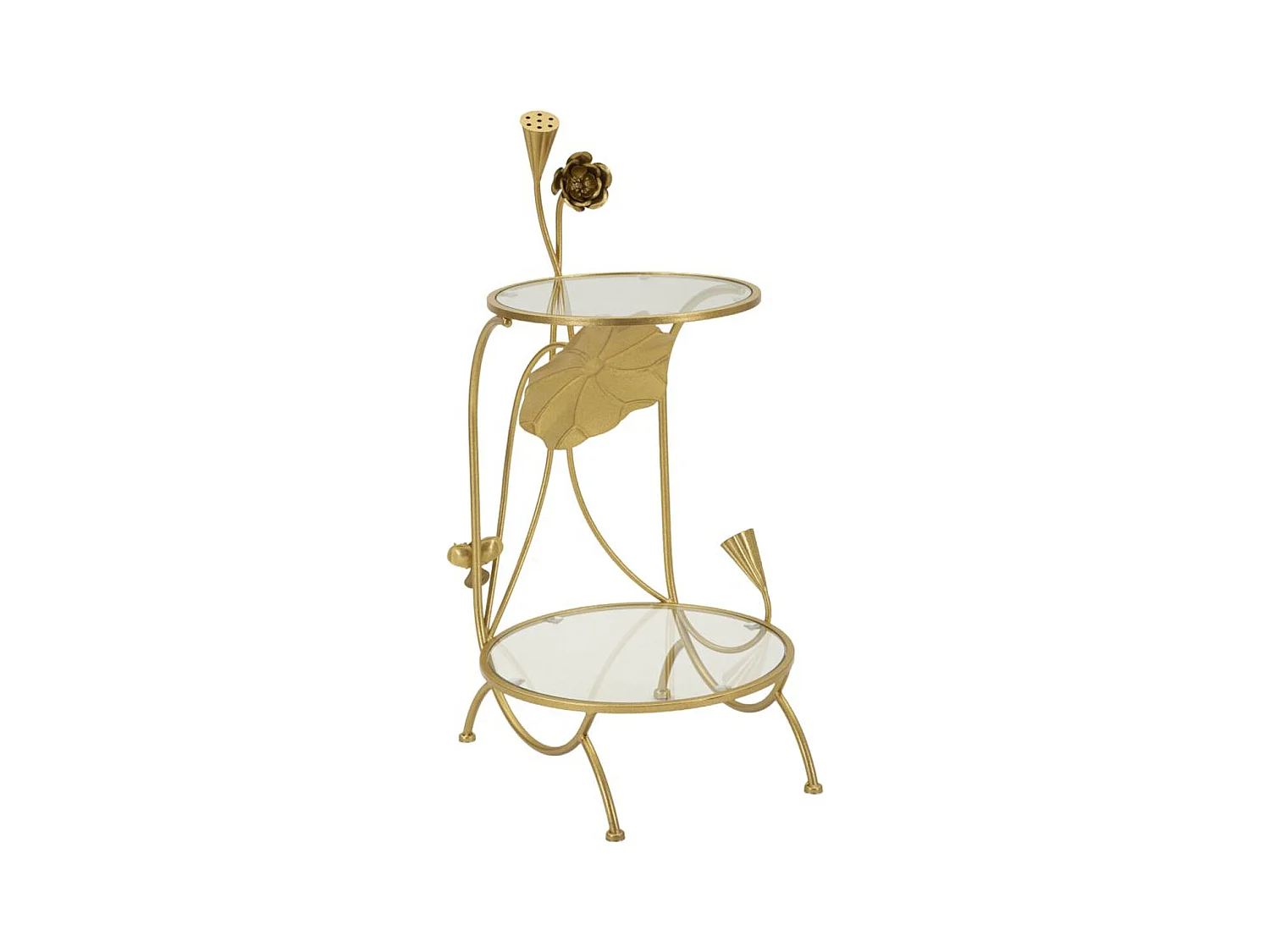 Table d'Appoint MF803, Or, 40x40x78 cm, Epikasa