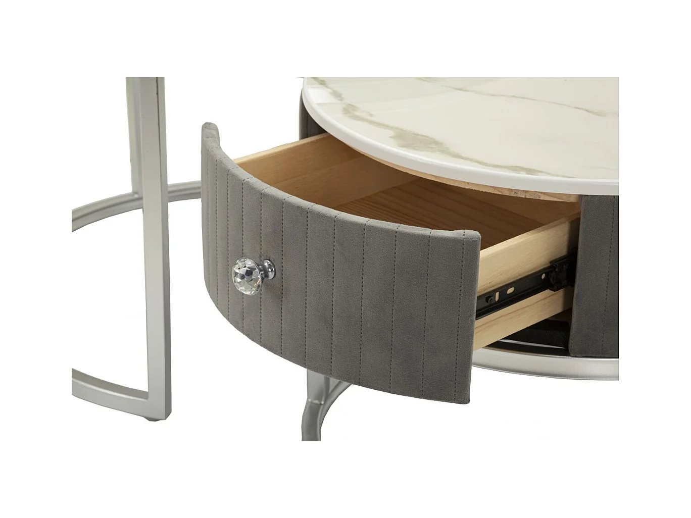 Tavolino MF796, Grigio, 70x70x45 cm, Epikasa