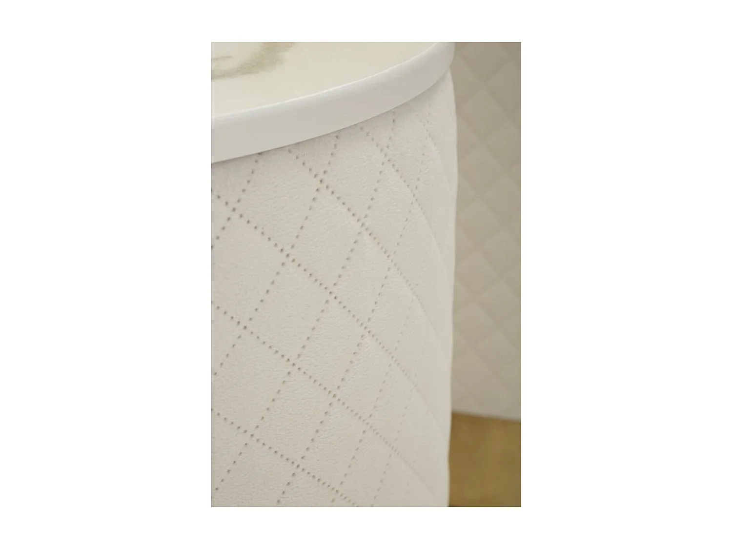 Zestaw 3 Pufami MF770, Beżowy, 60x60x80 cm, Seven Design